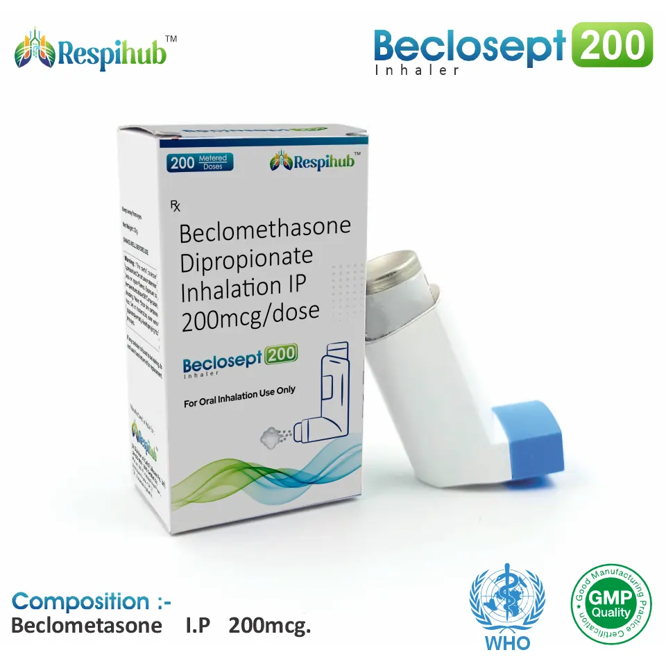 Beclometasone 200mcg Inhaler Packaging